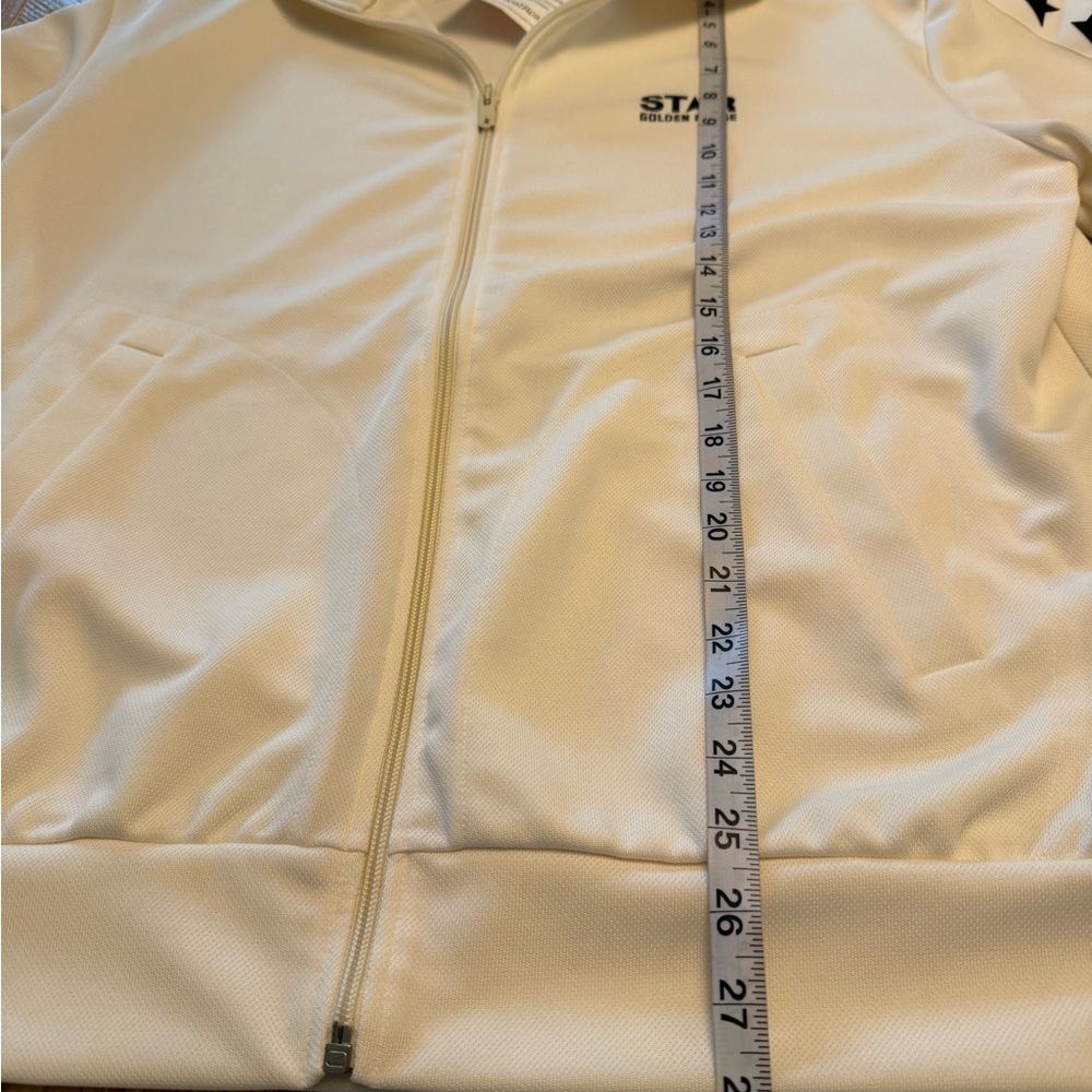 Golden Goose STAR Cream Track Jacket - Unisex Zip-Up Sweater mens L - Picture 6 of 16